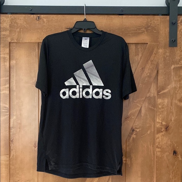 Mens Adidas Aeroready Black Short Sleeve Tee size medium - Picture 2 of 7